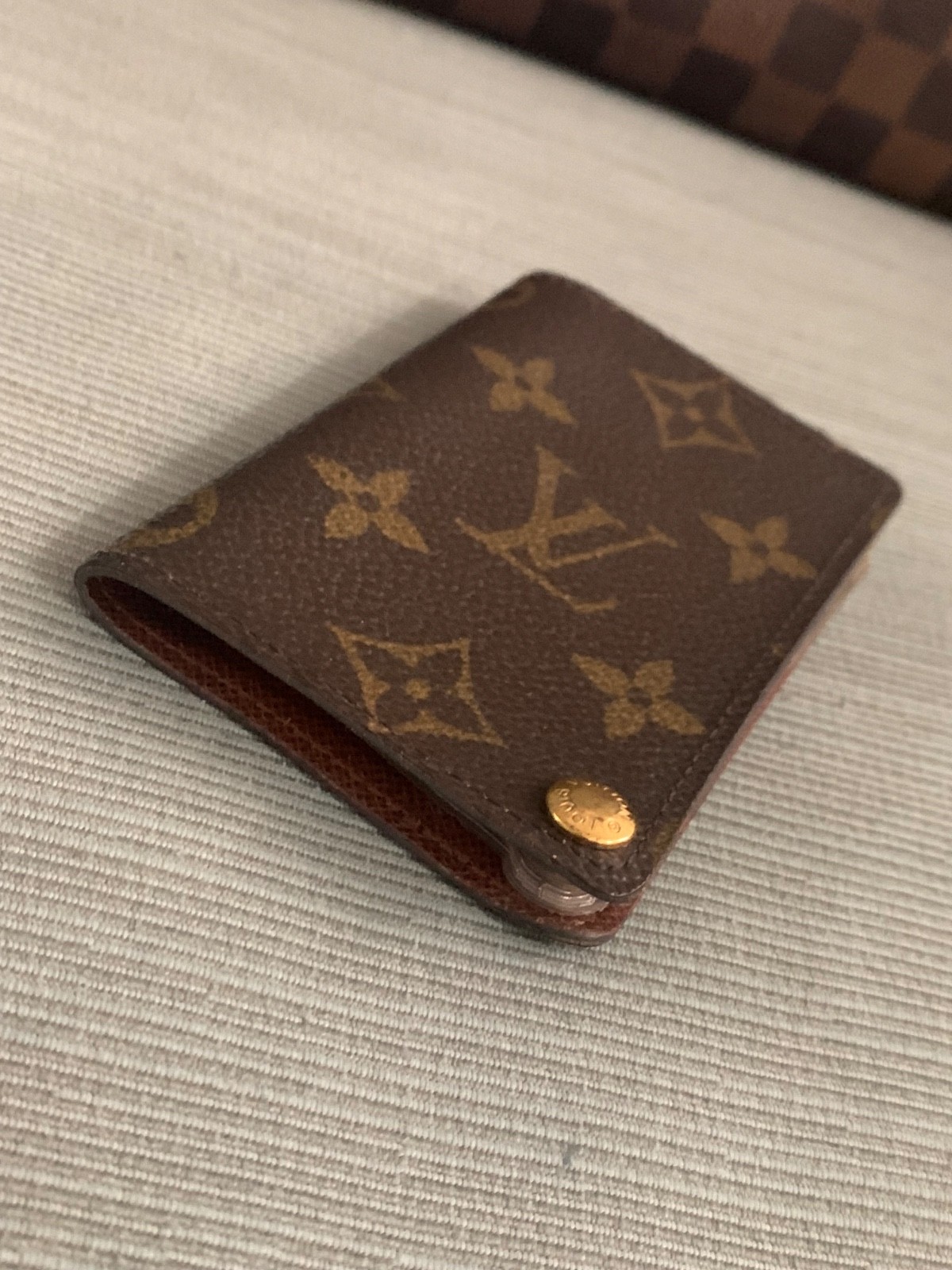 Authentic Vintage Louis Vuitton Monogram Pression Cards Case !