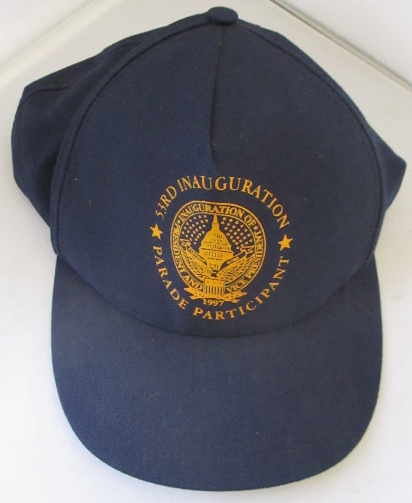 53RD PRESIDENTIAL INAUGURATION 1997 PARADE PARTICIPANT SNAPBACK CAP/HAT CLINTON