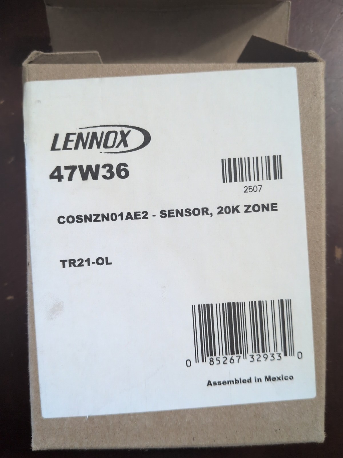 Lennox 47W36 20 Zone HVAC Sensor Commercial Industrial New Open Box