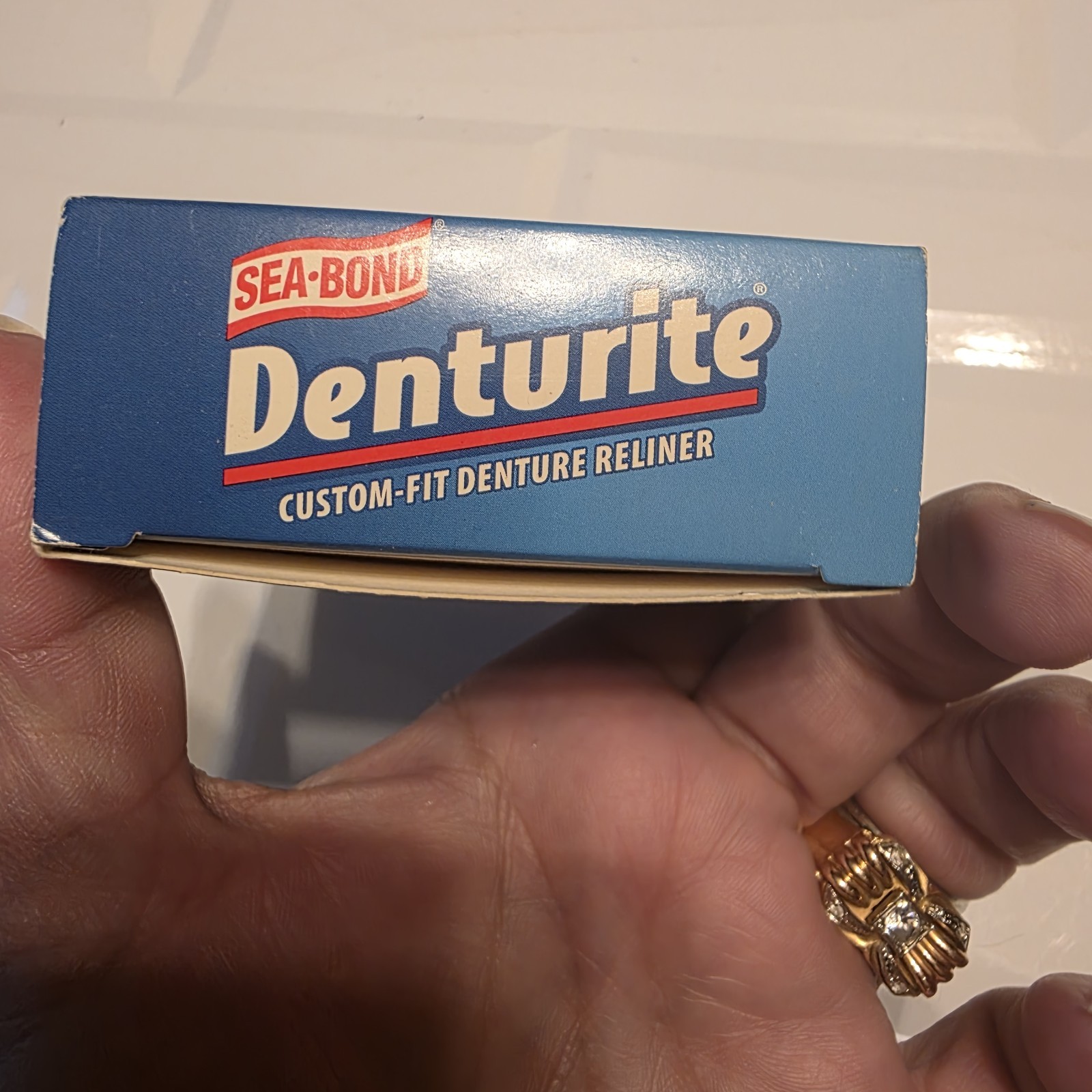 VTG Sea-Bond Denturite Custom Fit Denture Reliner New in Box Sealed Movie Prop
