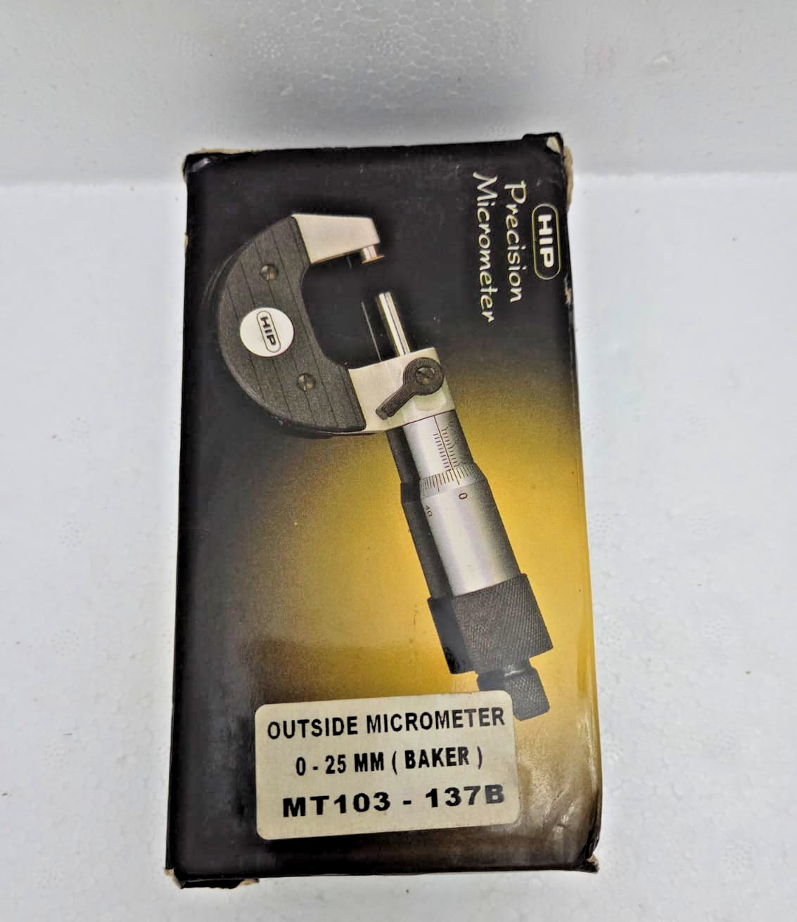 Baker MT103 - 137B Precision Outside Micrometer 0-25mm / 0.01mm Grad