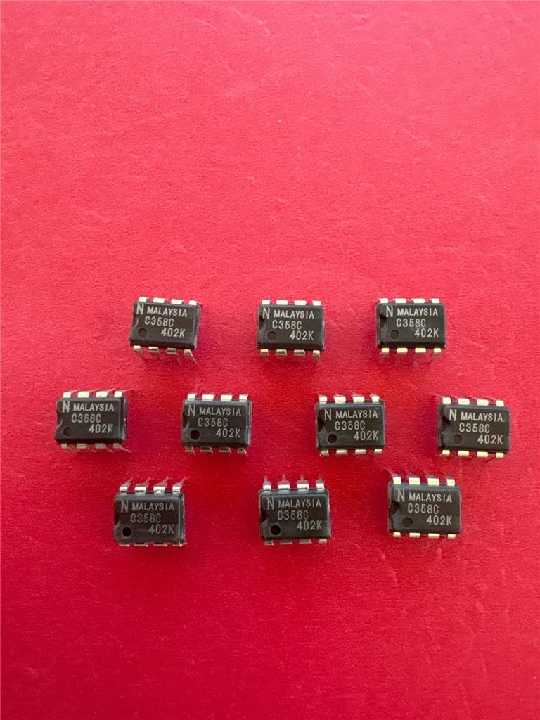 NEC C358C LOW POWER DUAL OPERATIONAL AMPLIFIERS 8 PIN DIP (Qty 10) *** NEW ***
