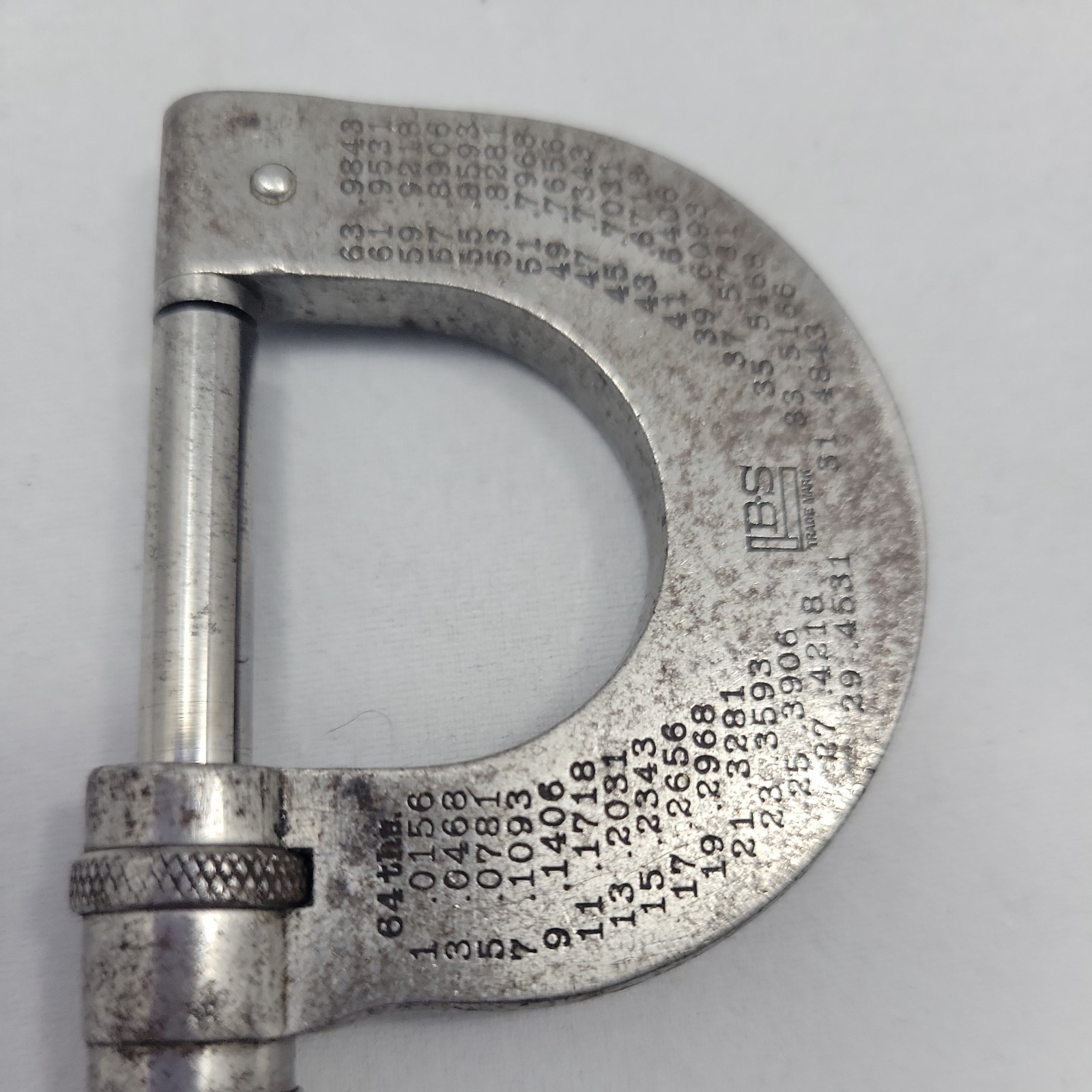 Brown & Sharp Micrometer No. 8 Outside Made In USA Tools Measuring