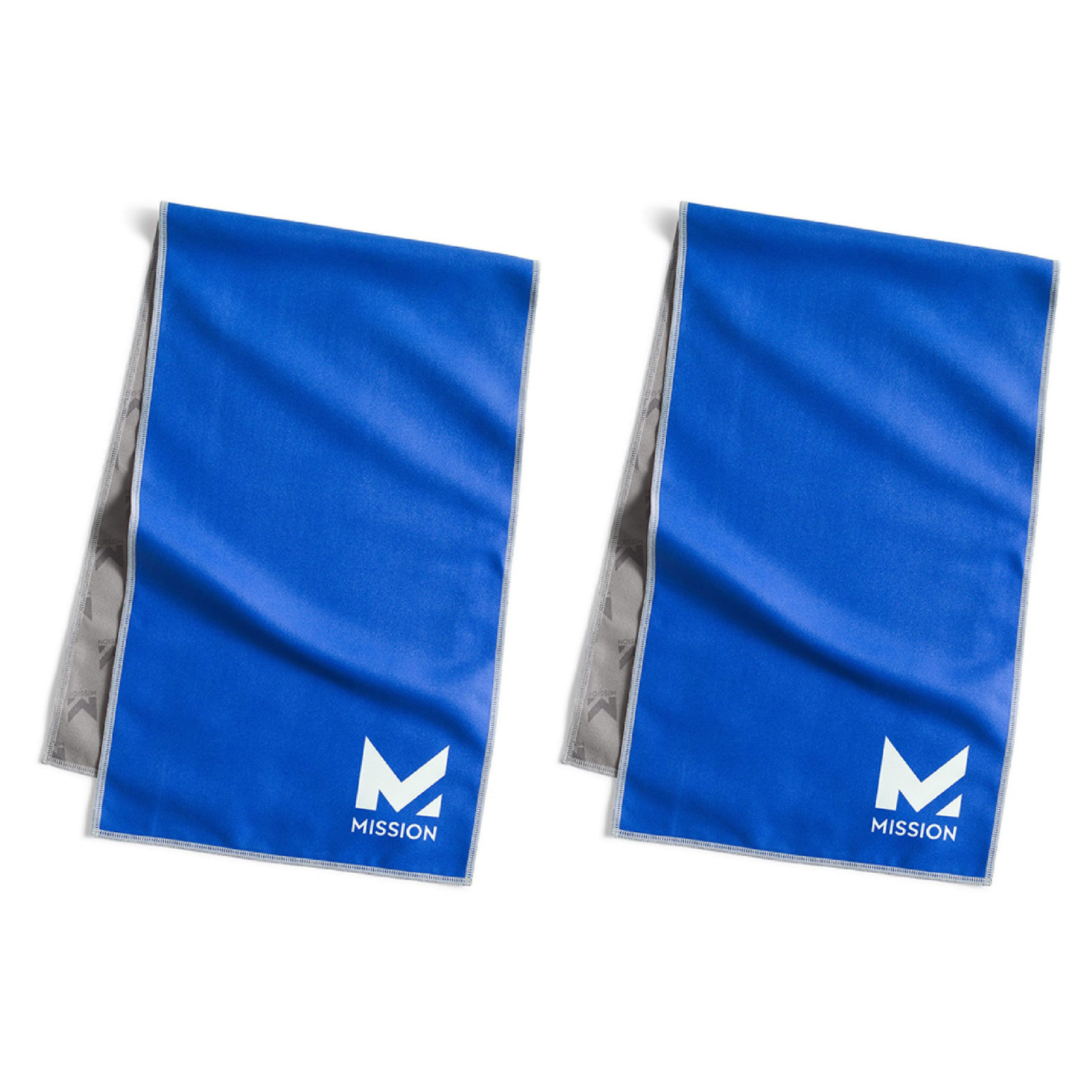 MISSION Original Microfiber Cooling Towel Mission Blue Pack of 2 One Size