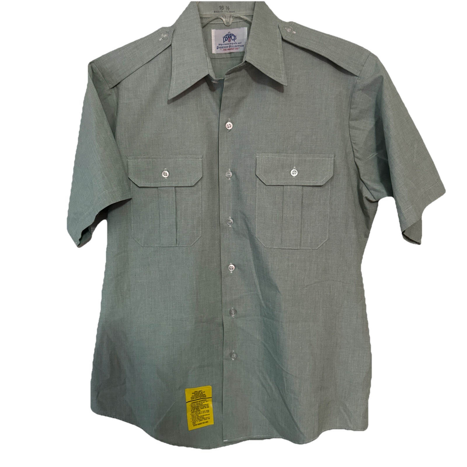 DSCP Garrison Collection Short Sleeve Shirt Size: 16 1/2 (8405-01-374-8893)
