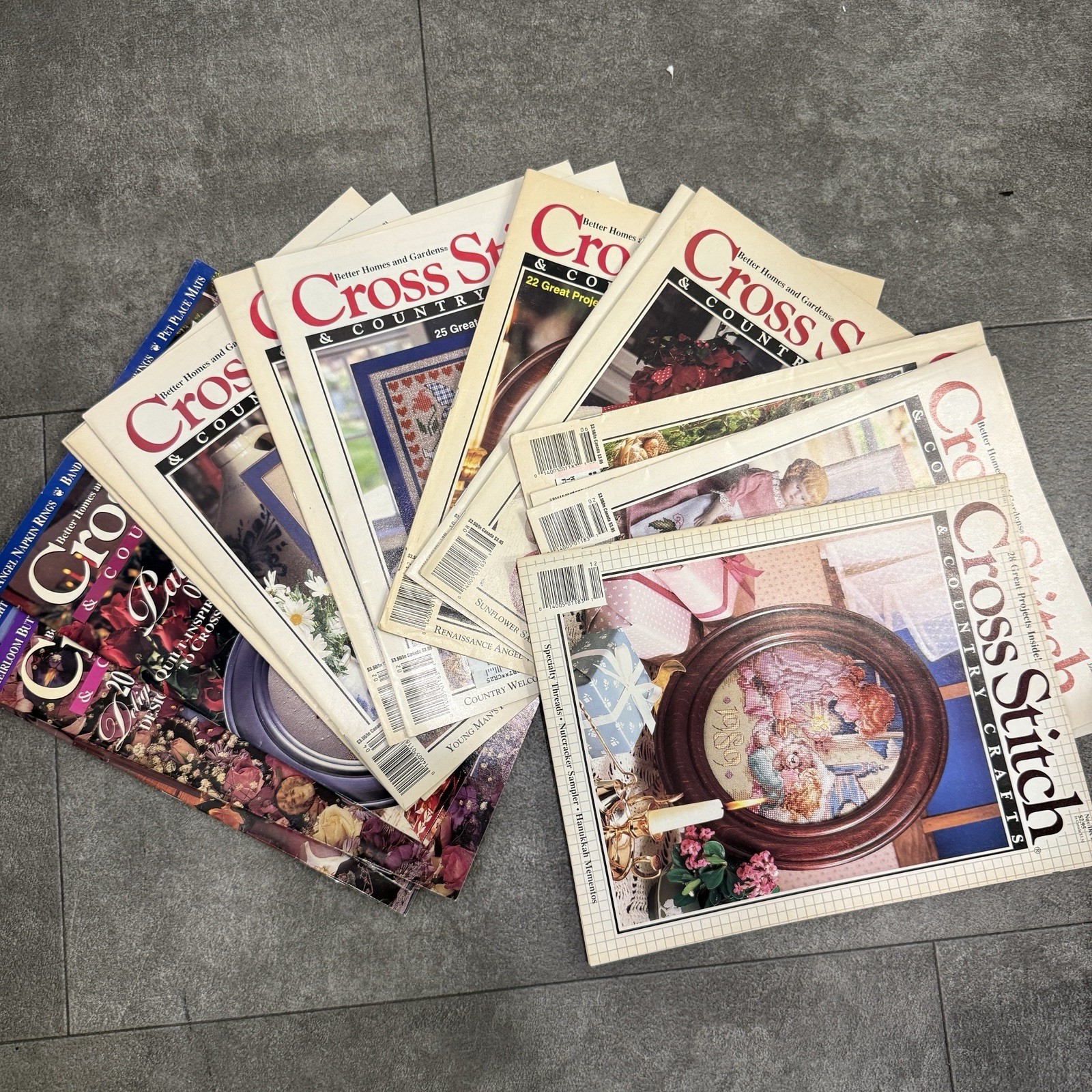 Cross Stitch & Country Crafts Magazine 1992-1994