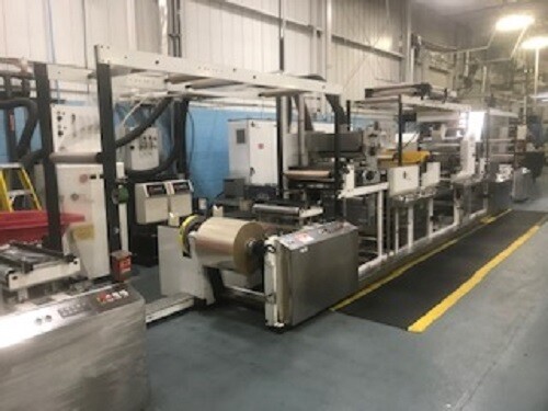 Used 20” ETI Cohesio silicone liner and adhesive hotmelt coater - Model Cohesio