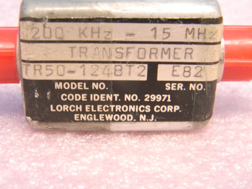 (3) Lorch Electronics TR50-124BT2 Transformer 200kHz-15MHz BNC(f)-Triax(f)