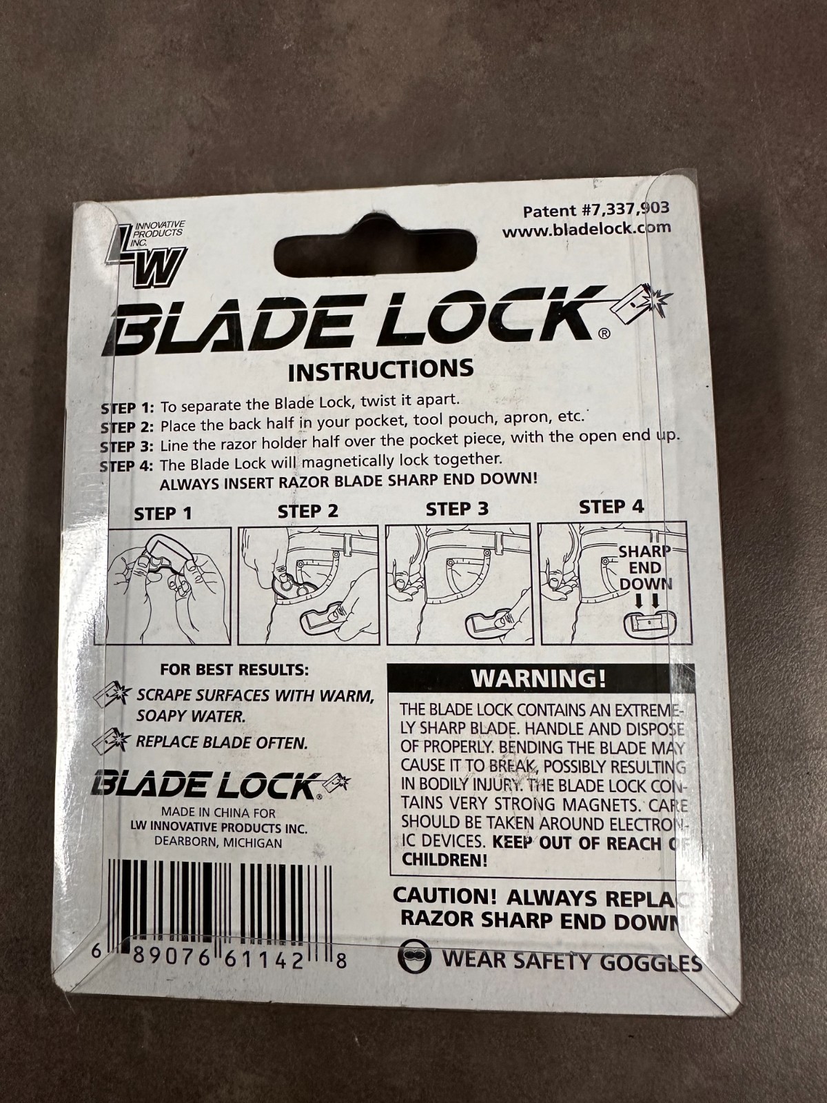 APL Products Blade Lock The Magnetic Razor Blade Locking System