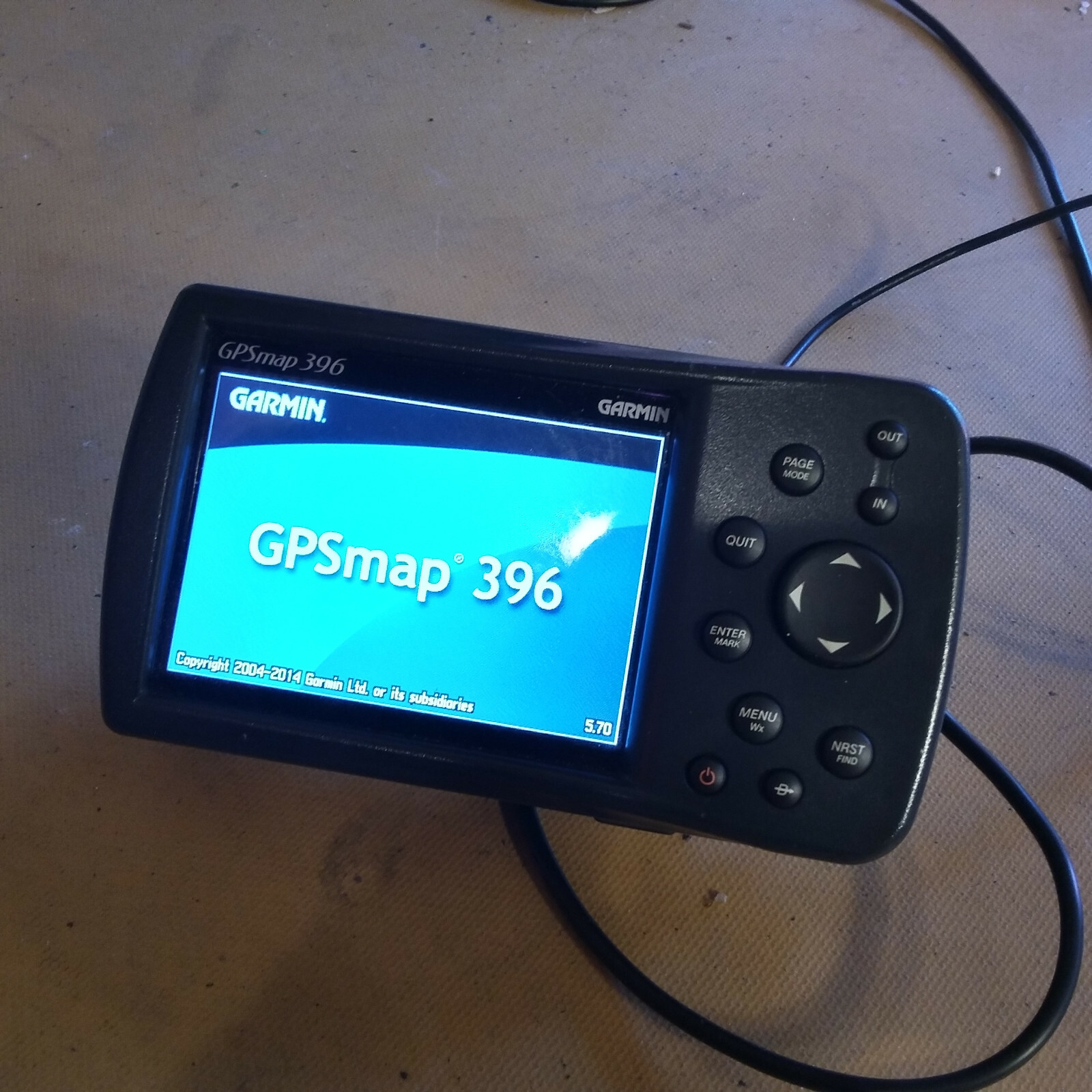 Garmin GPSMAP 396 with two antennas & wall power pac.