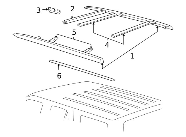 Genuine GM Cross Rail Support 12376765