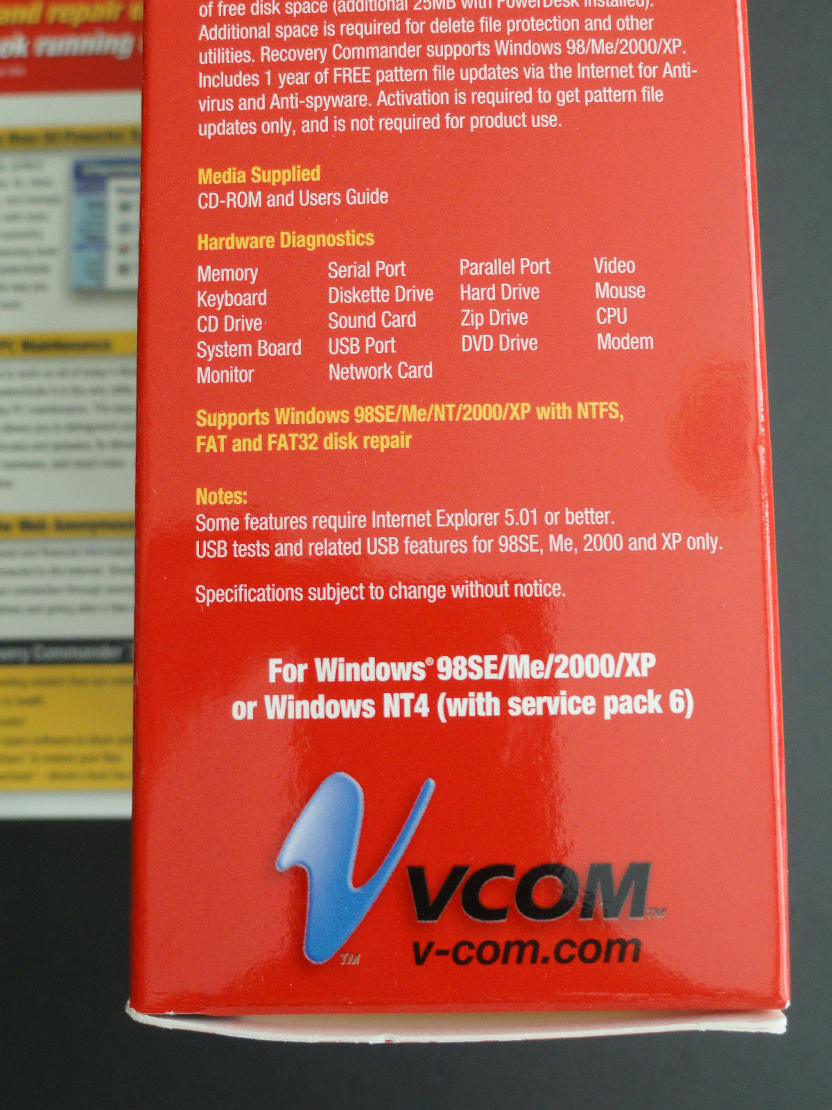 SYSTEM SUITE 6 PROFESSIONAL- VCOM - WINDOWS 98SE/ME/2000XP