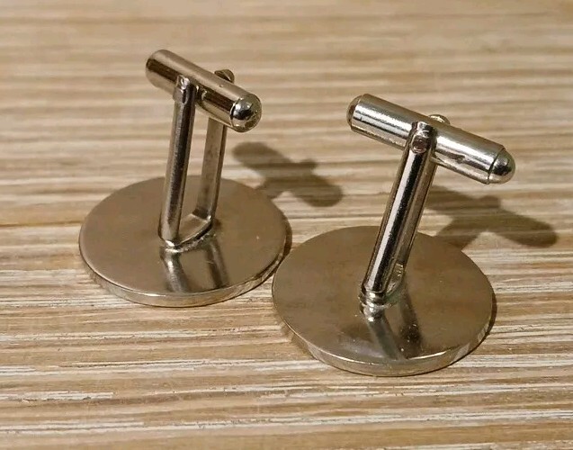 Vintage GRUNDIG Electronics Stainless Steel Cufflinks