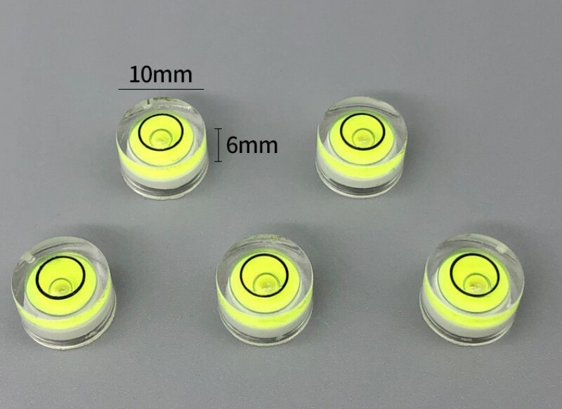 5pcs Round Bubble 10x6/15x6mm Mini with Magnetic Round Level High Precision