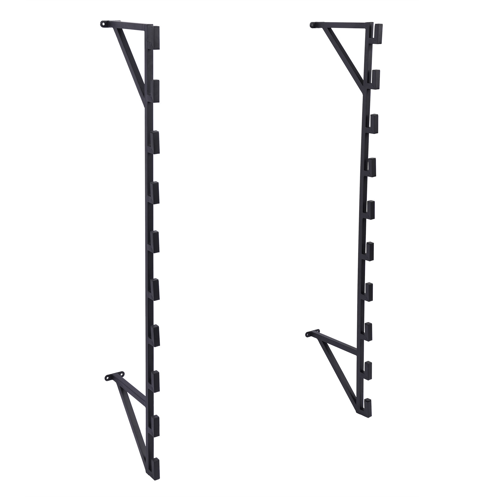 Wall Mounted Display Rack, 10-Layer Wall Wrapping Paper Ribbon Organizer Black