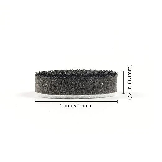 10 Pack 2 Inch (50mm) Foam Interface Pad, Hook and Loop Soft Foam Buffing Pad
