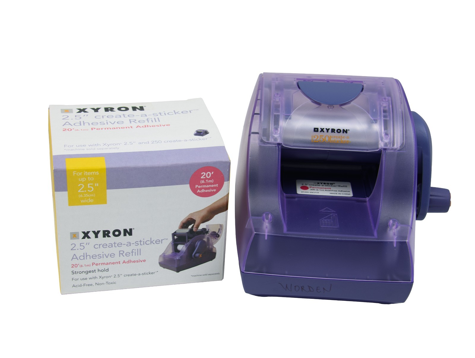 Xyron Create a Sticker 250  2.5  Plus 1 Permanent Refill