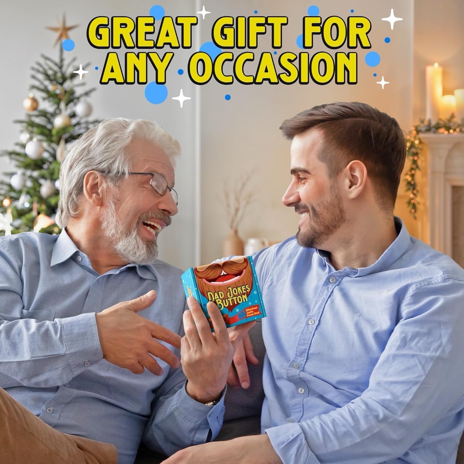 Stocking Stuffer for Dads 100+ Funny Dad Jokes in a Button Record Your Own Jokes