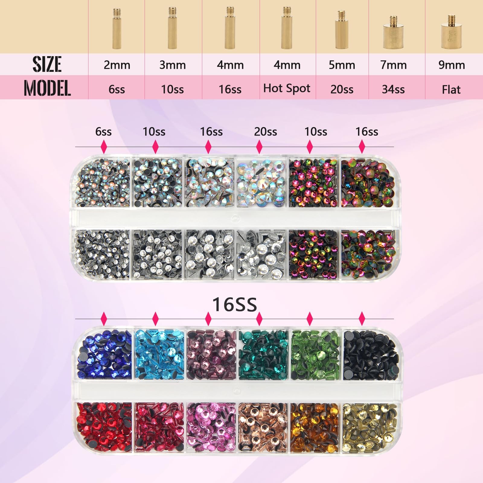 New-Upgrade Hotfix Rhinestone Applicator Tool, Rapid-Heating Hotfix Rhineston...
