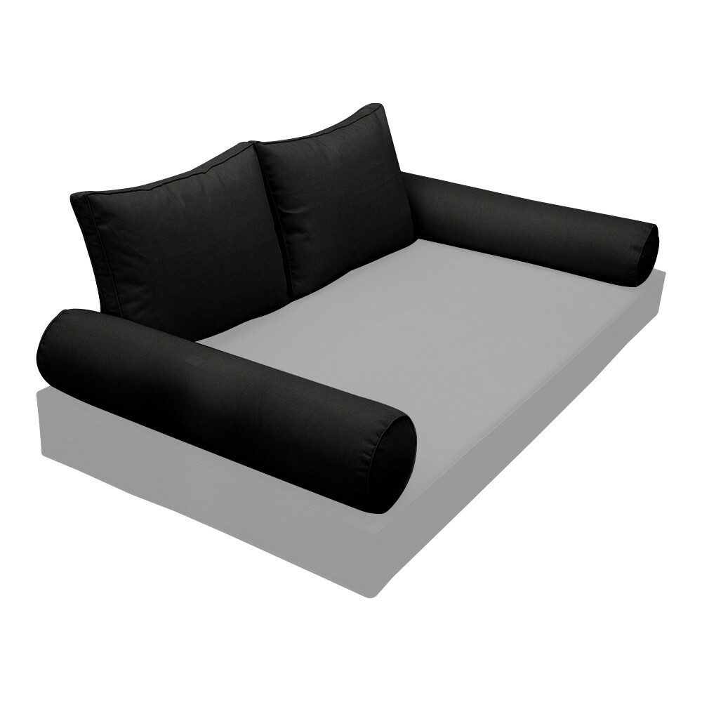 |SLIPCOVER ONLY| S1 Outdoor Bolster Backrest Pillow Covers Same Piped Crib AD109