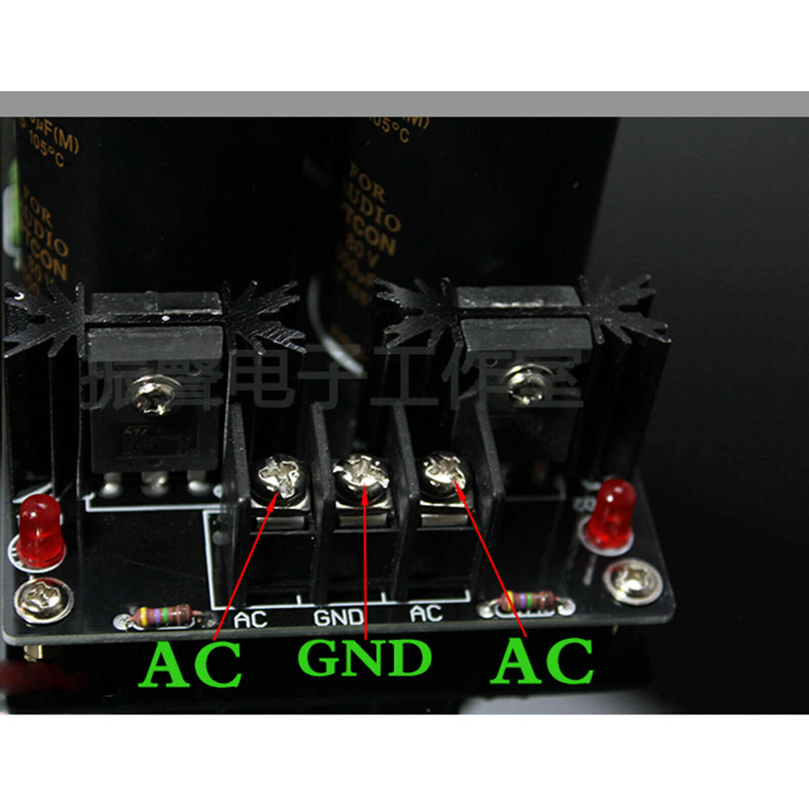 1pc 6 * 12000UF 63V Capacitor Rectifier Filter Power Supply Board