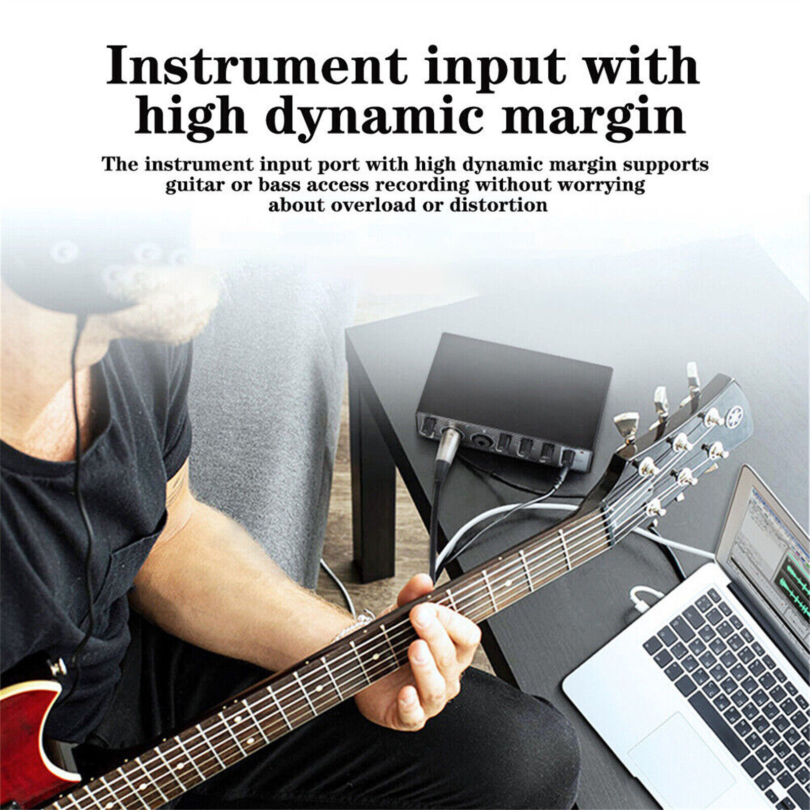 USB Live Sound Card Audio Interface Live Streaming for Studio Singing Recording