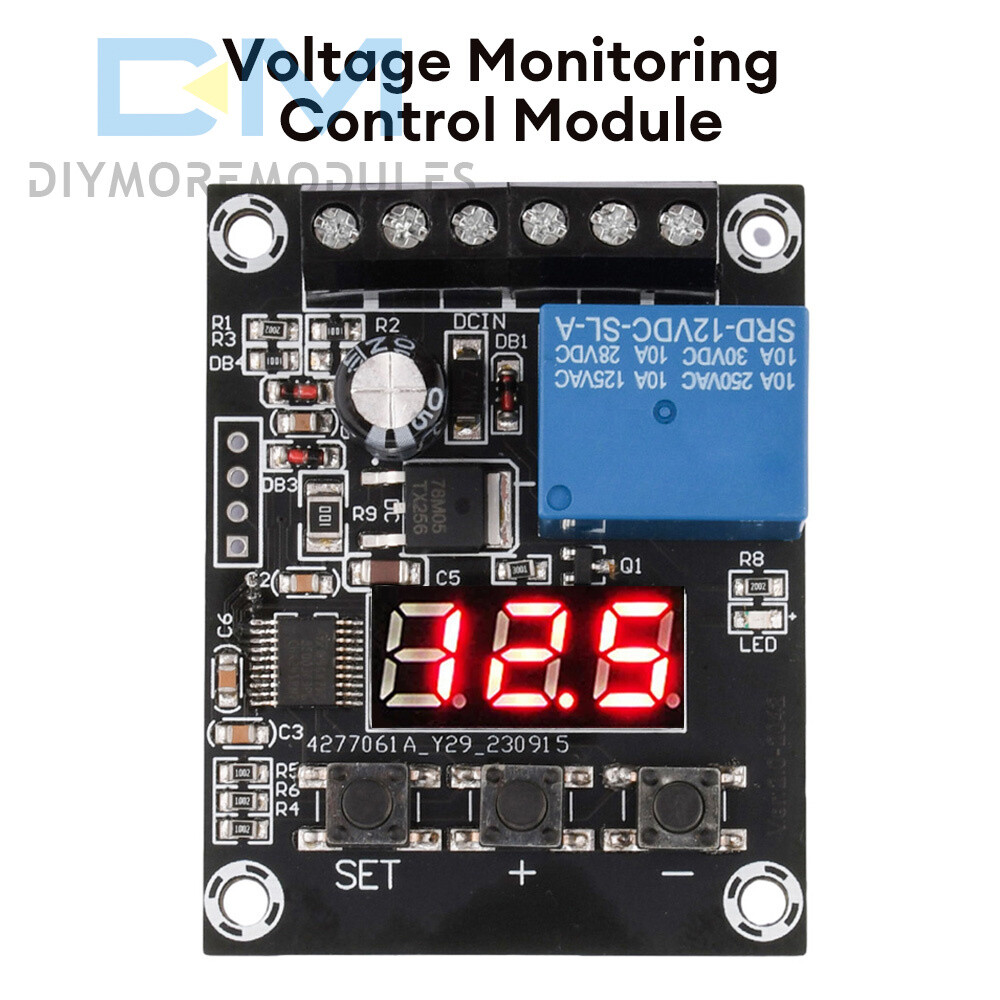 DC7-24V Voltage Detection Battery Charging Discharge Monitor Relay Switch Module