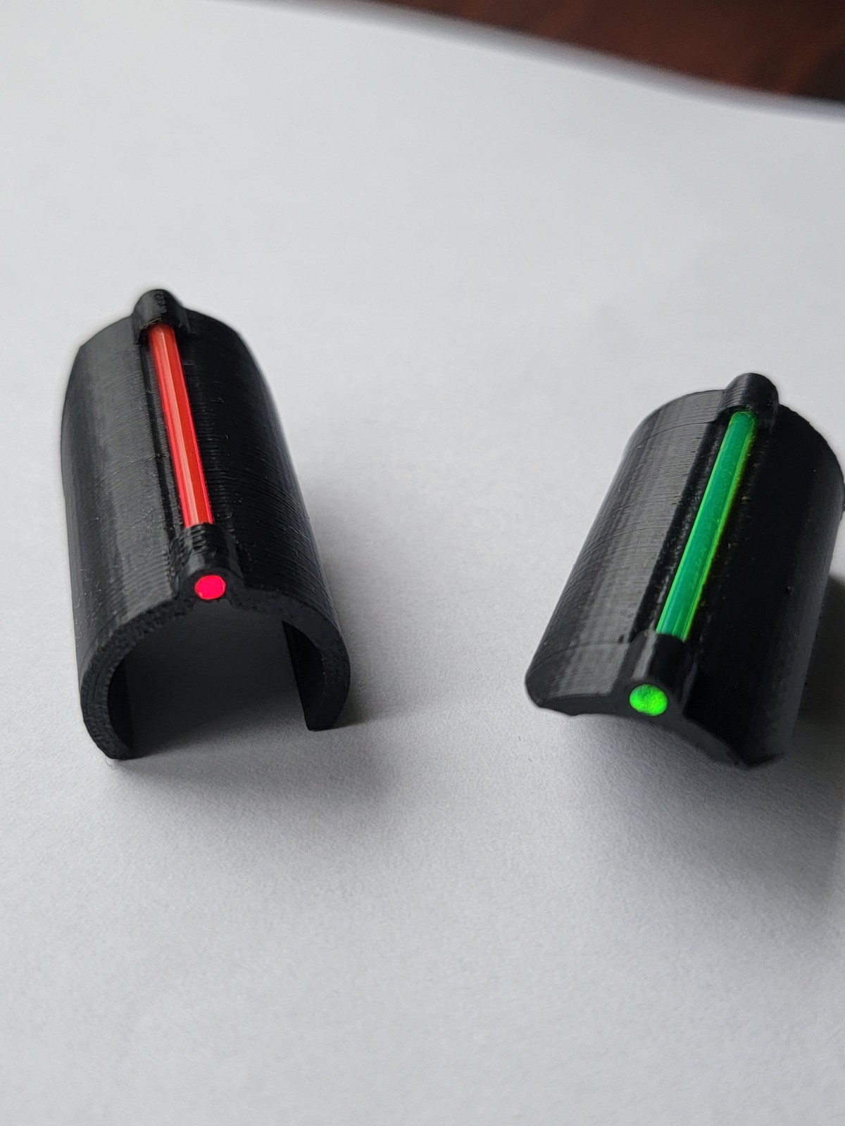 Fiber Optic Sight - 12ga - Shotgun - Clip On - High Visibility - 2 Pack