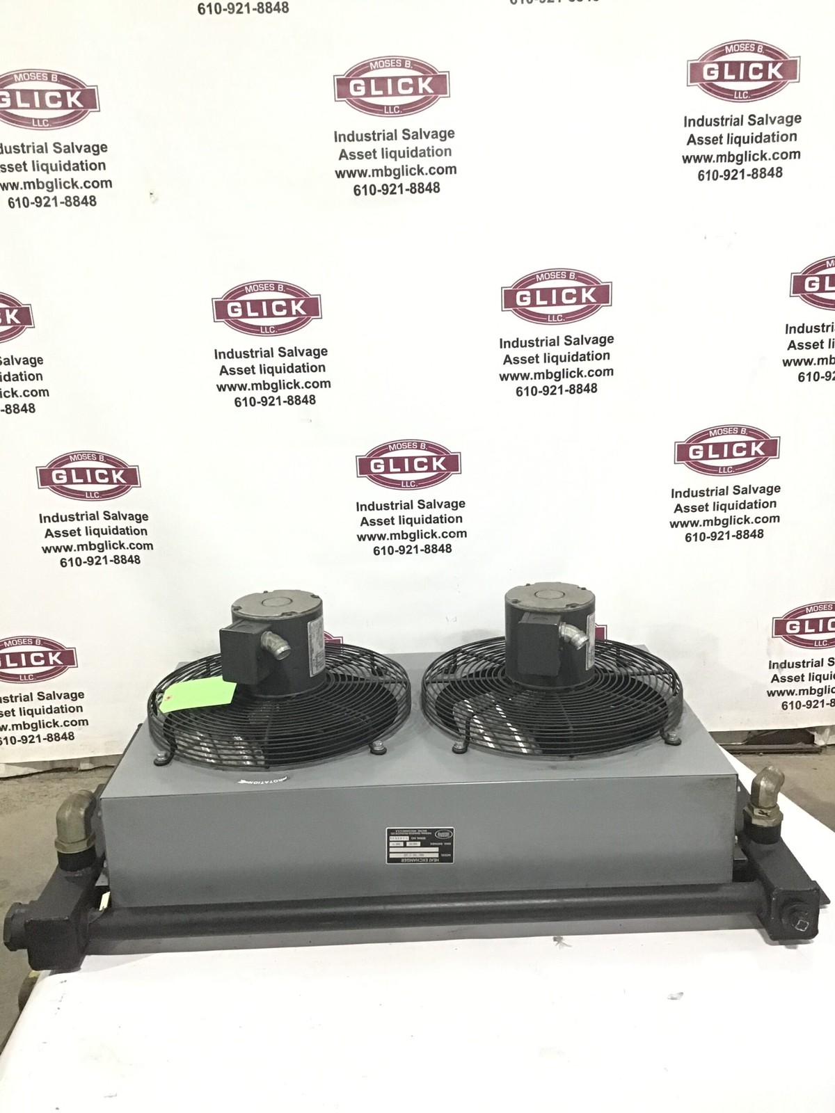 Thermal Transfer A0C-50-2-60 Heat Exchanger 300 PSI w/ Emerson Motor 1/4HP