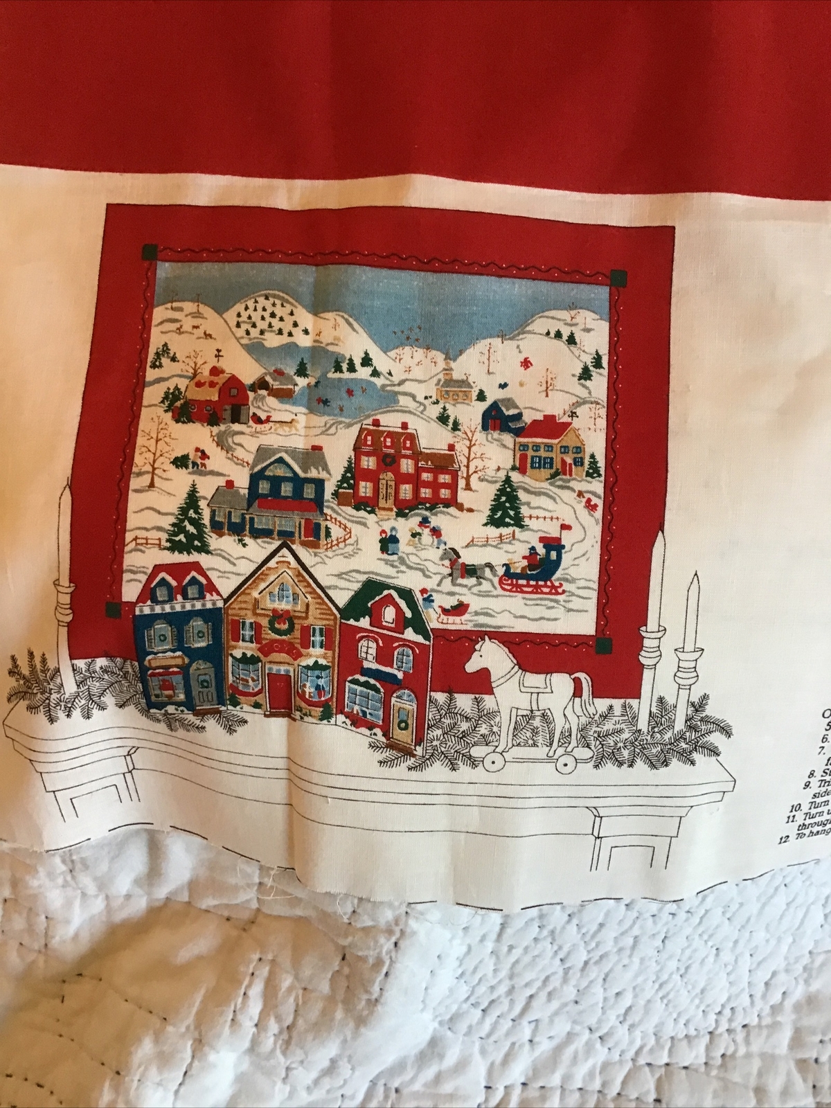 Vip Screen Print Home For The Holidays Winter Scene Panel
