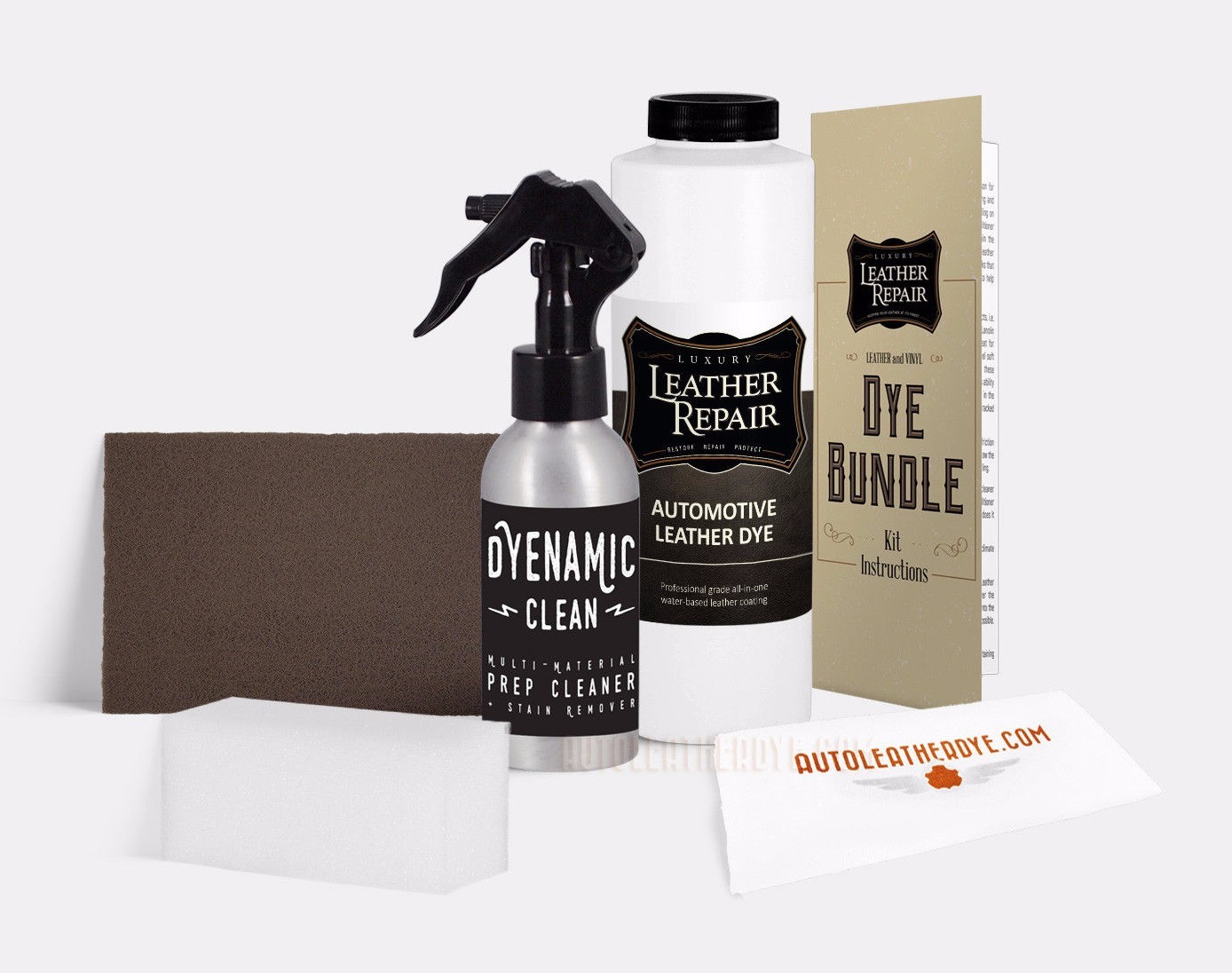 Professional Automotive Porsche Leather and Vinyl Dye Bundle - Updated Colors