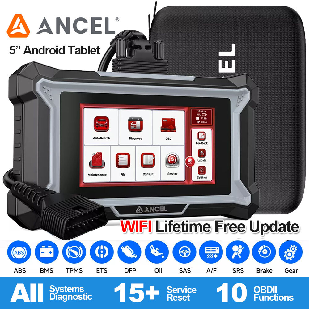 ANCEL DS200 OBD2 Scanner All System Oil DPF EPB ETS Diagnostic Tool Code Reader