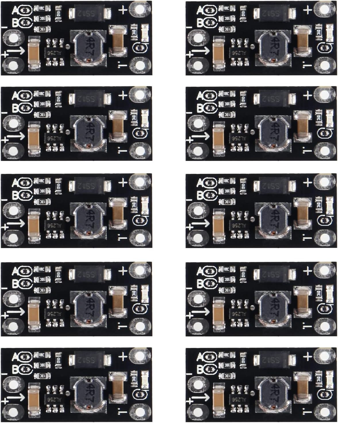10pcs 3.7V to 5V 8V 9V 12V Mini DC-DC Boost Module Step Up Board with LED Indica