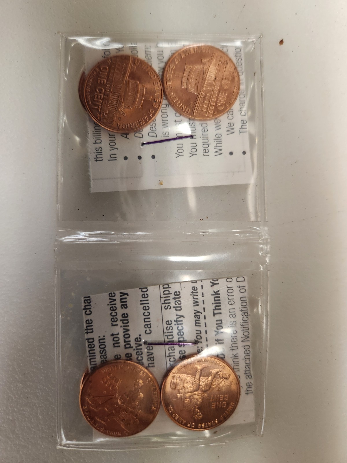 Lincoln Bicentennial 2009 Cent 4 pack uncirculated