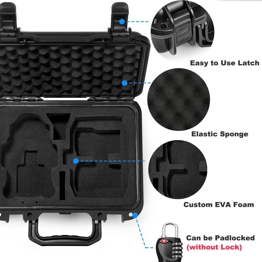 Small Waterproof Hard Case for DJI Mini 3 Pro/3 Drone Accessories (Case Only,...