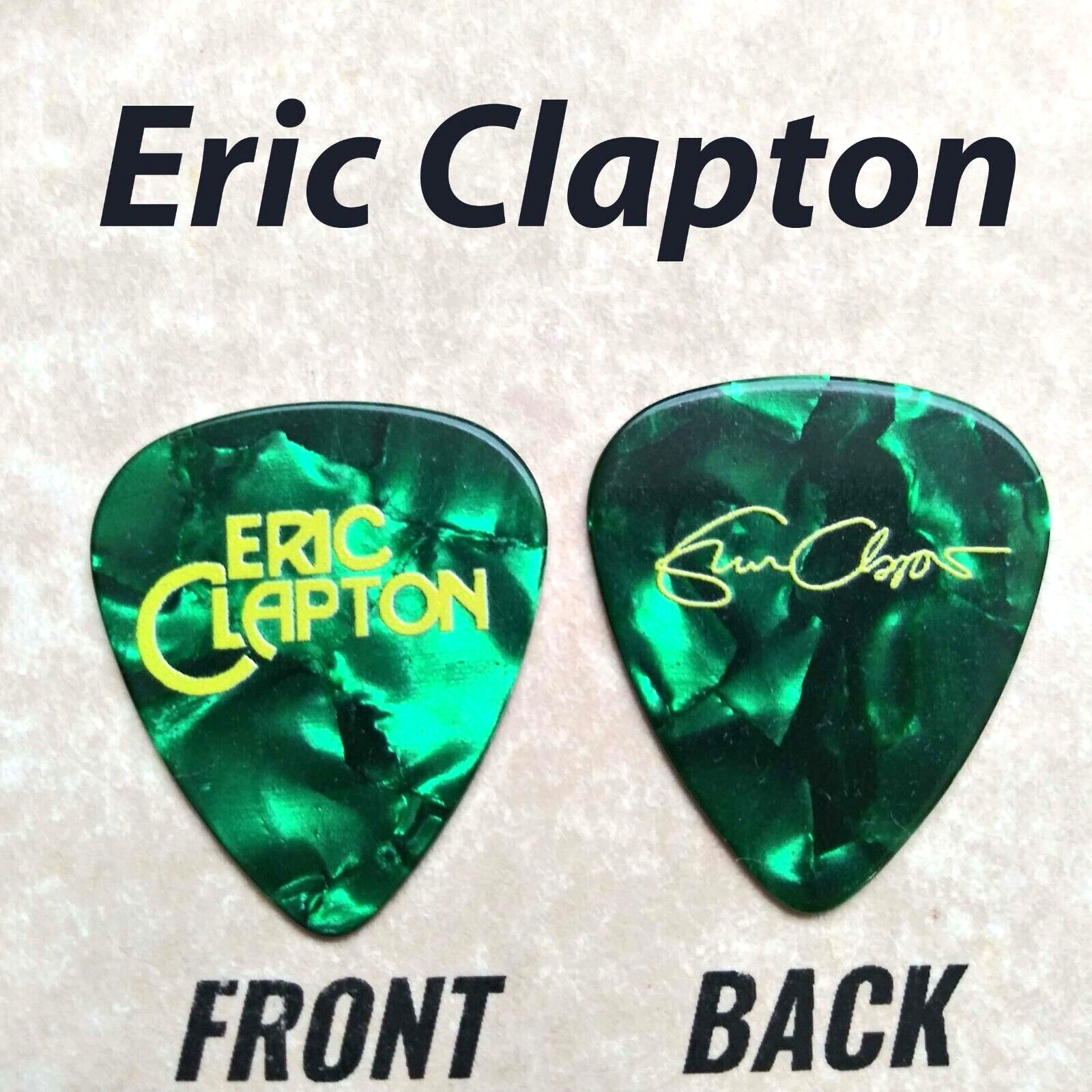 Eric Clapton Classic Rock band 2-sided signature Novelty guitar pick (Q-D16)