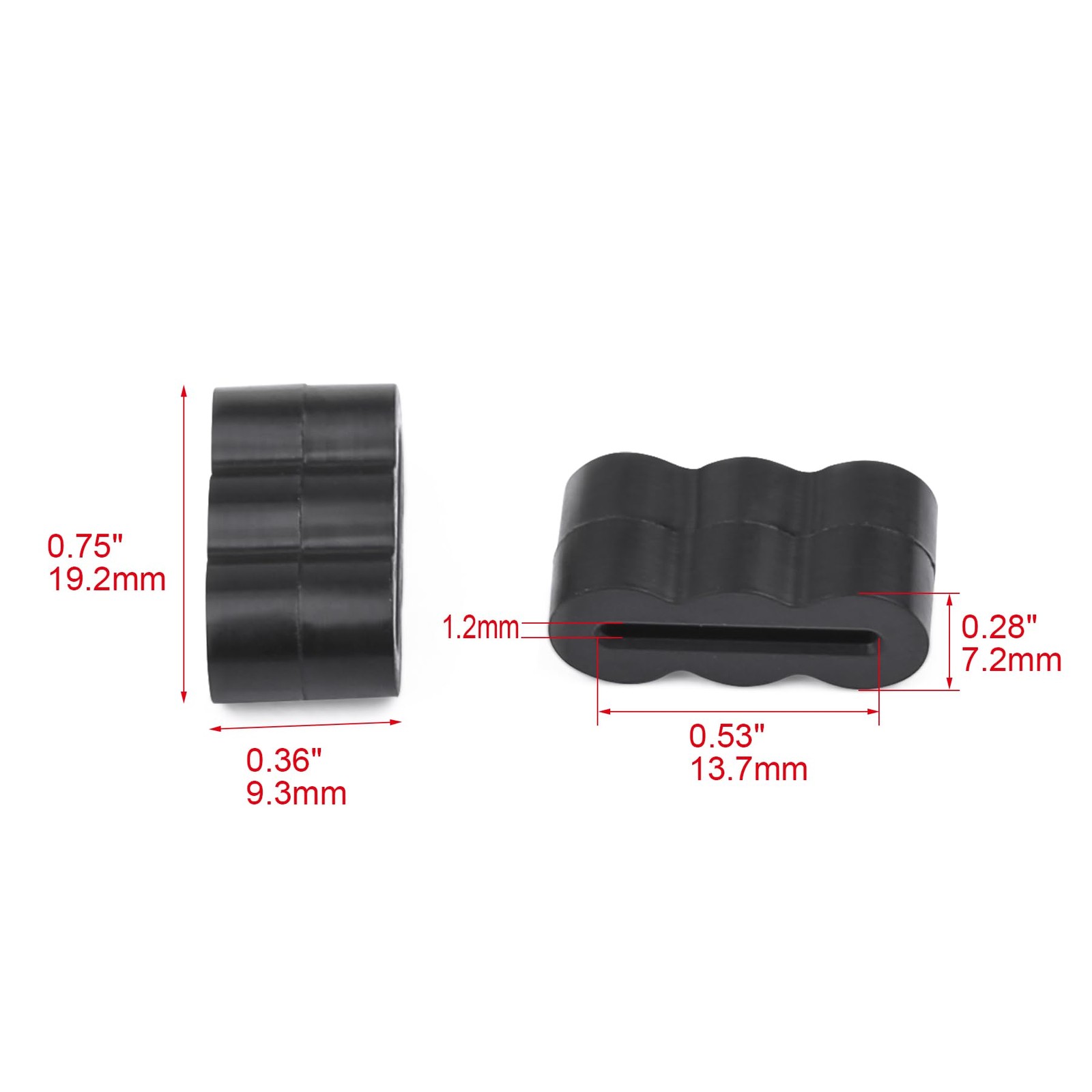 30-Pack Drawer Stoppers Slide Bumper â€“ Replacement Drawer Track Stop Clips