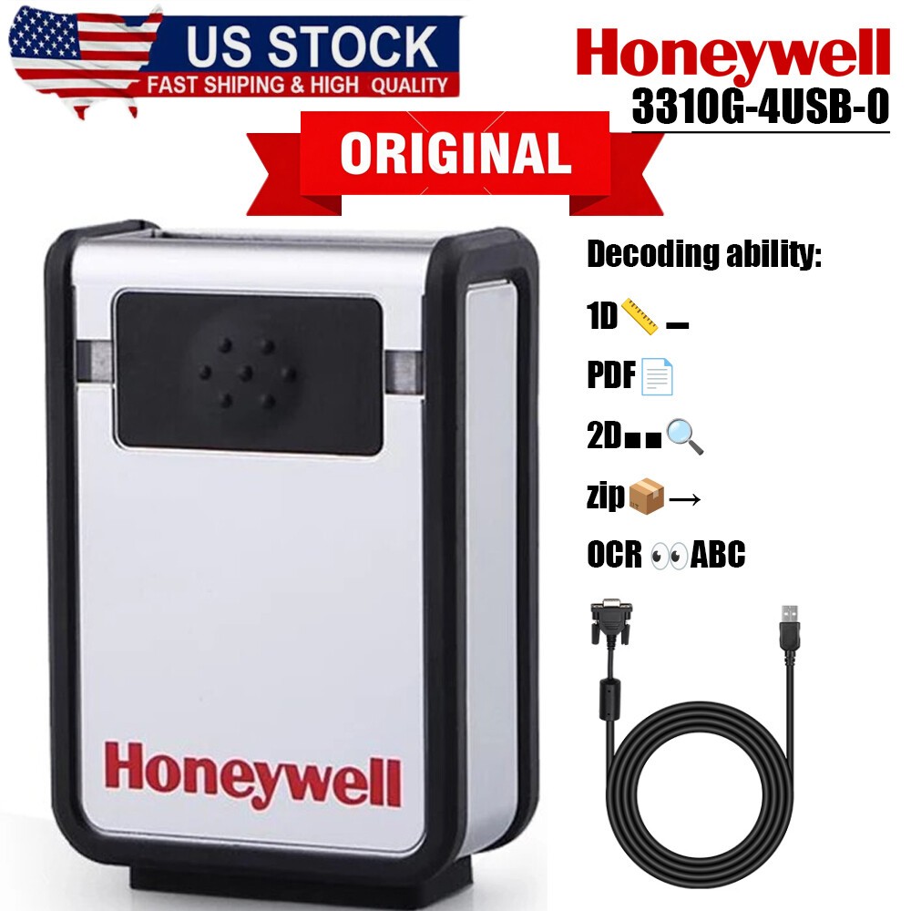 Honeywell Original Vuquest 3310G-4USB-0 Hands-Free 2D Barcode Scanner+USB Cable