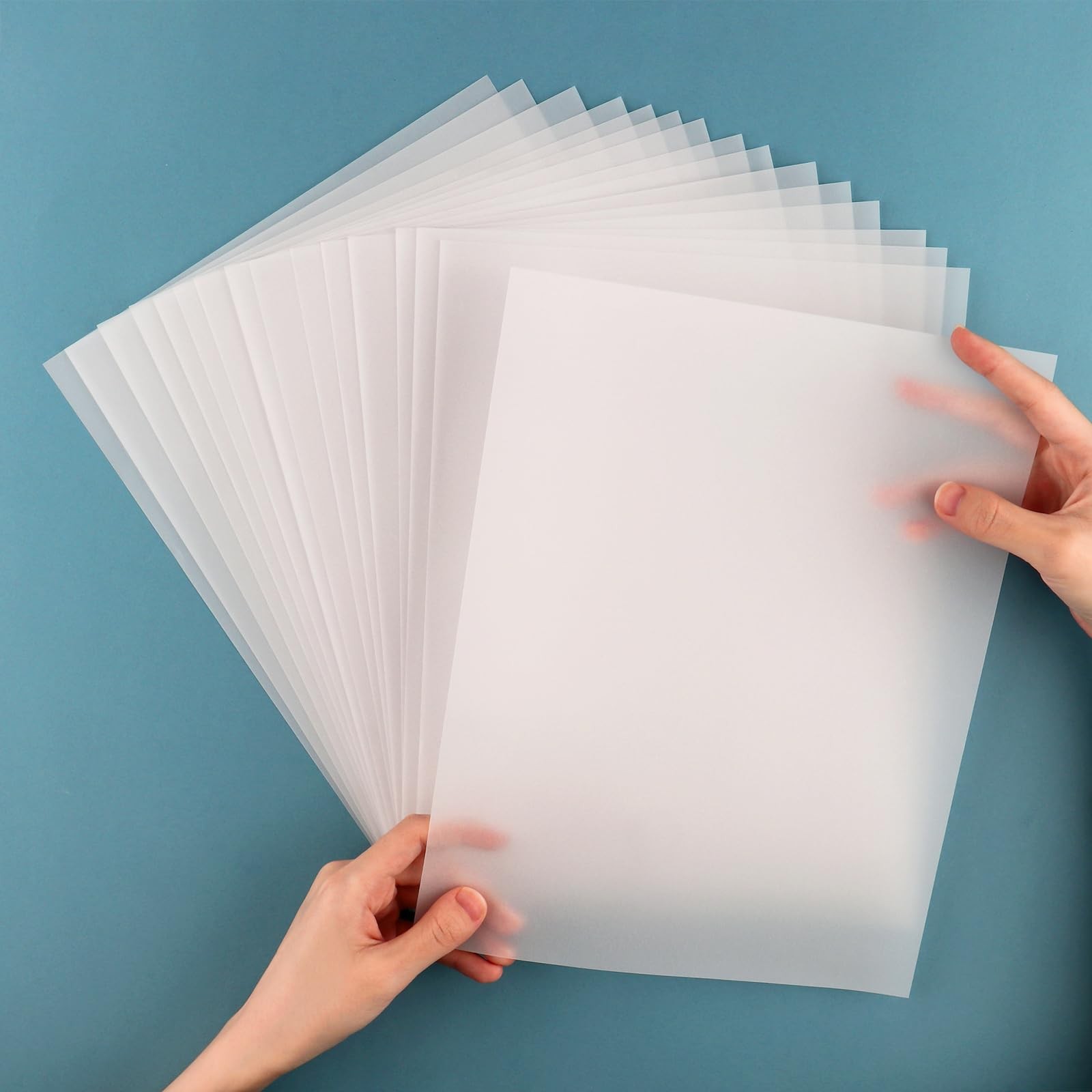 Vellum Paper,150 Pack Frosted Smooth Vellum Paper Sheets,8.5x11inch 93GSM Tra...