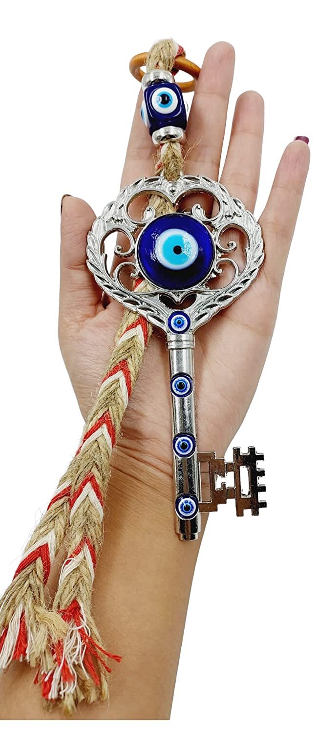 Evil Eye Hanging Home Entrance Door Nazar Battu Protection Good Luck Kuber Key
