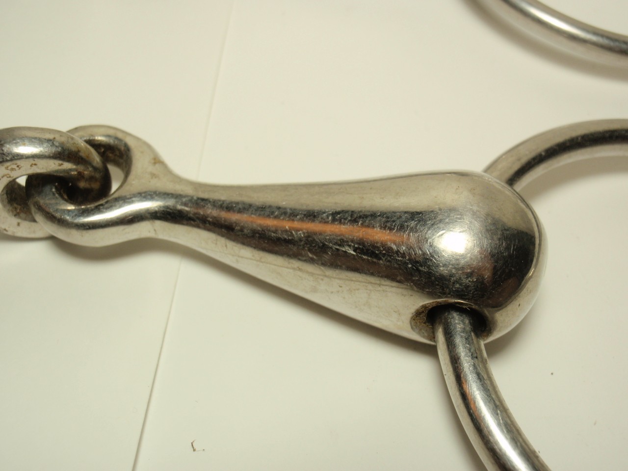 Lot 3 Equine Loose Single Joint Snaffle Ring Bit *USED*