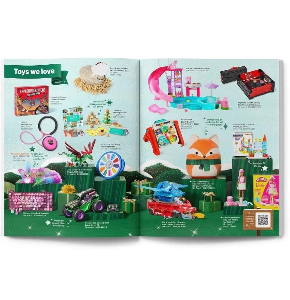 Lot Of 2 🎁 Amazon Holiday Kids Gift Book – Everything for Every Holiday 🎄2025