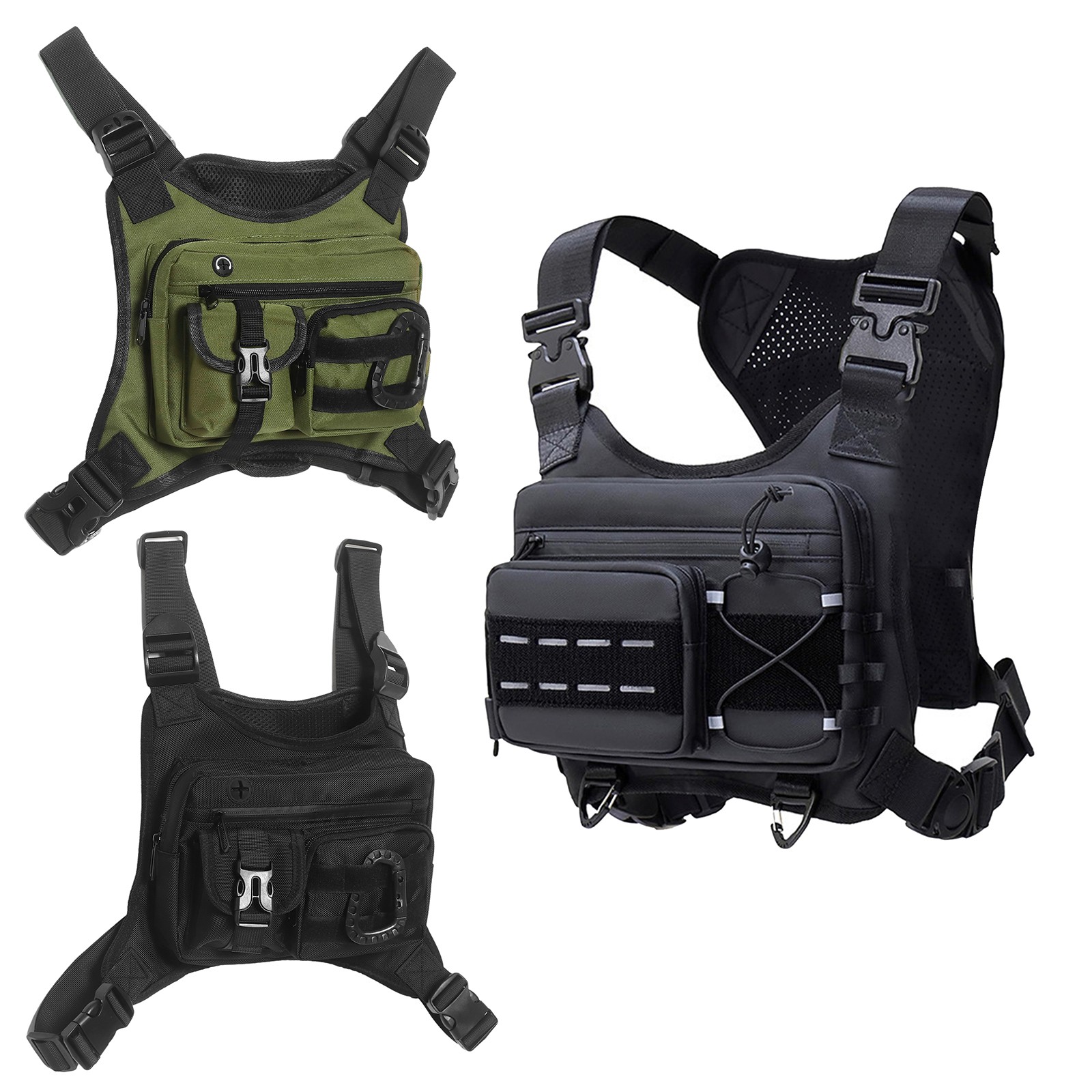 1Pc Adult Outdoor Chest Bag Vest Sports Workouts Running Cycling Chest Pack Rig