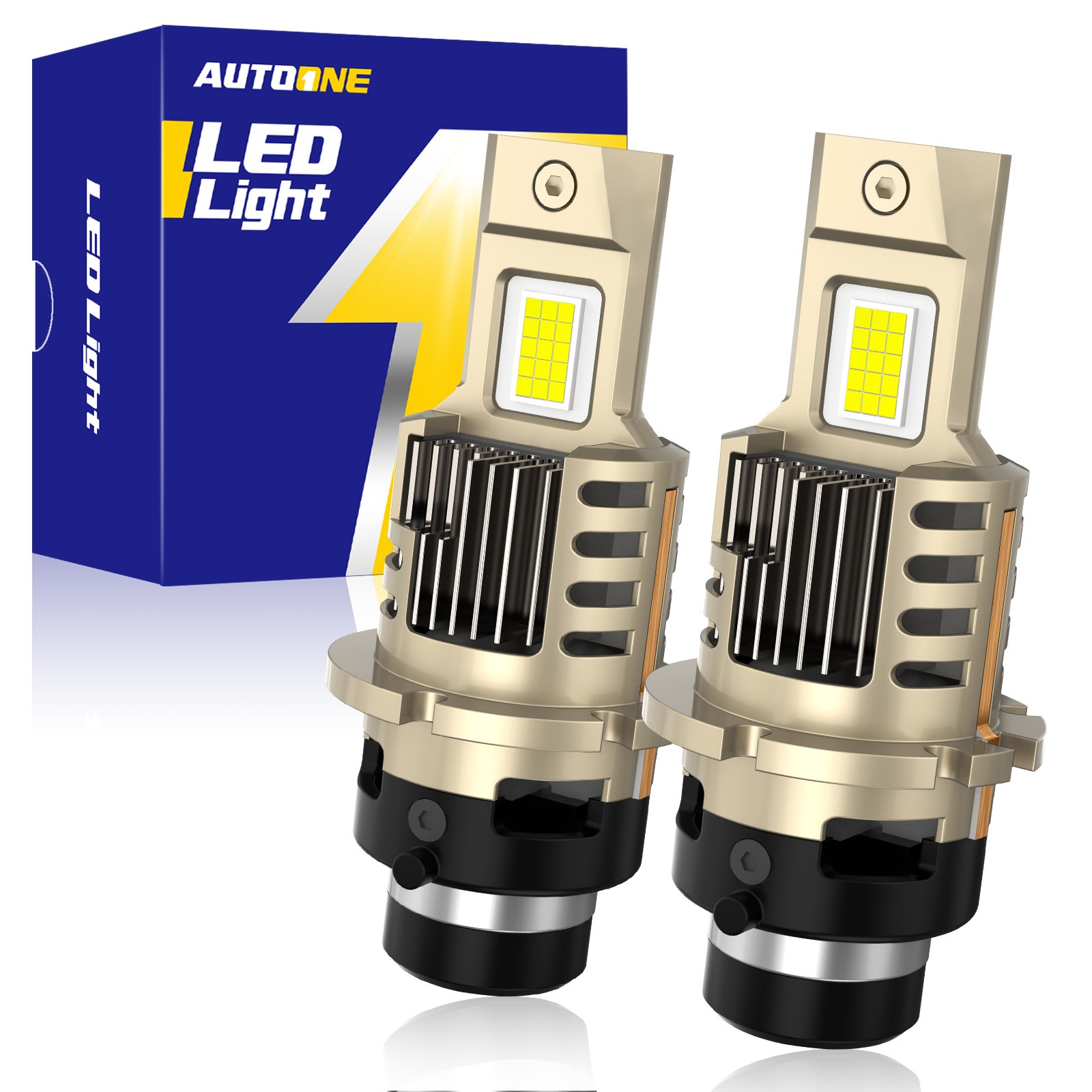 2X D2S 30-LED Headlight Bulb Replace HID Xenon Super White 6500K Conversion Kit