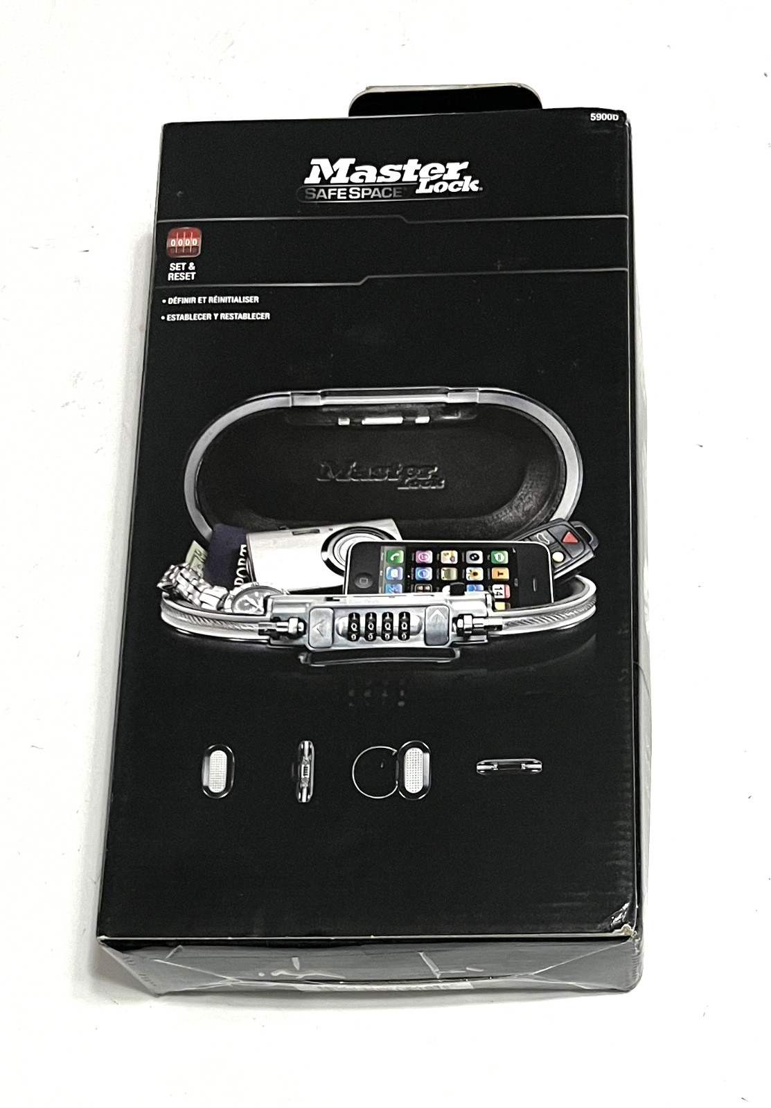 MASTERLOCK 5900D Safe Space Lightweight & Portable Gunmetal Personal Safe NEW