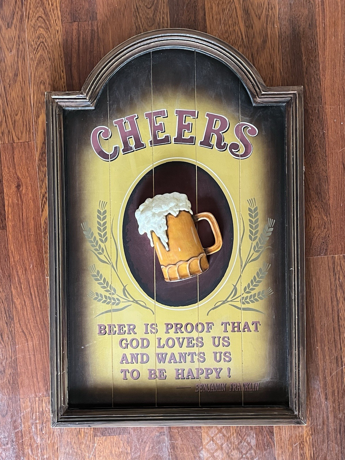Vintage Pool Room Bar Beer Sign Multi-Color Man Cave Cheers
