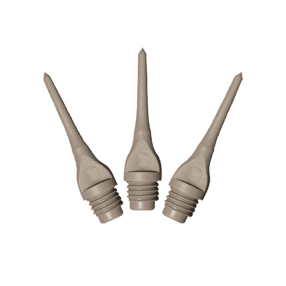 500 Gray Dart Replacement Soft Tips - 1/4"