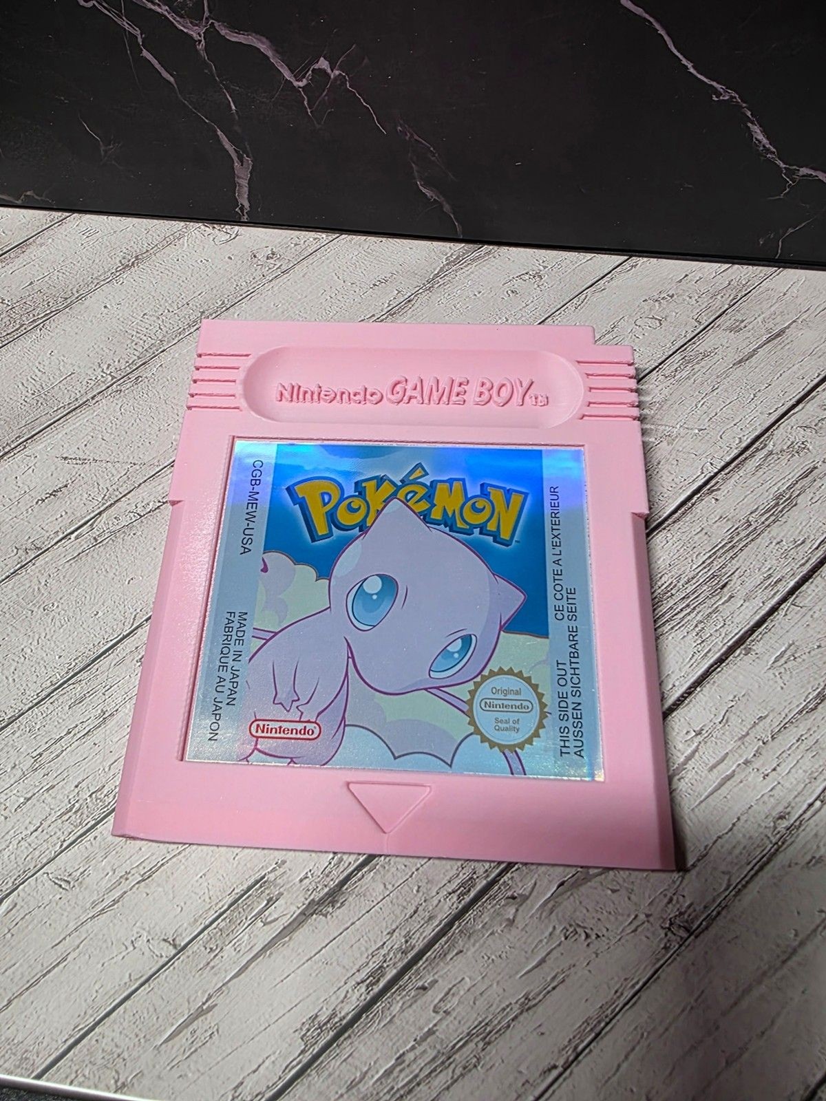 Pokemon Mew Pink 3d printed Wall Art 7x6
