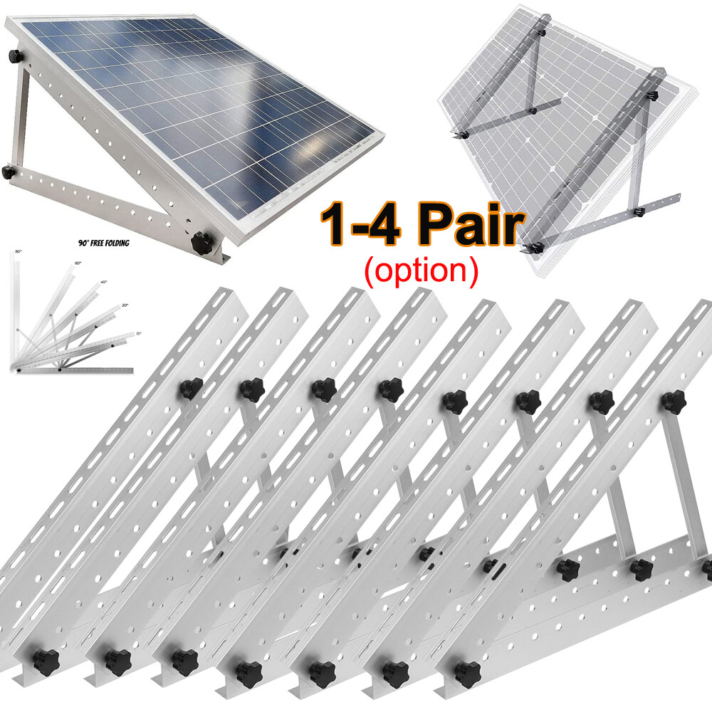 Solar Panel Tilt Mount Brackets Adjustable Ground Roof Mounting System Solar Kit