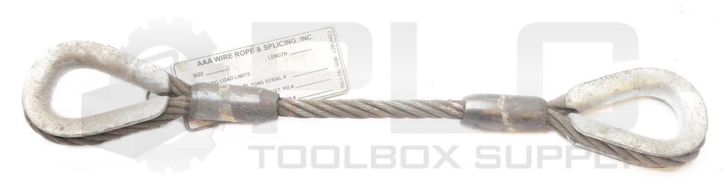 AAA WIRE ROPE & SPLICING 1059182 SIZE 3/8IN  LEGNTH 1FT